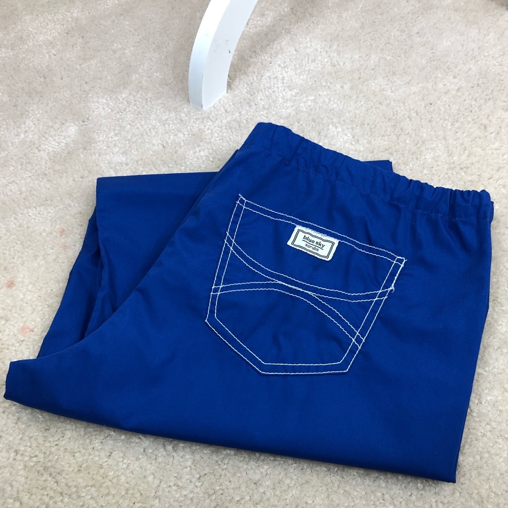 Blue Sky Scrub Pants Royal Blue